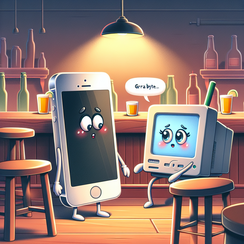 MIM joke: What did the computer say to the cute iPhone at the bar
