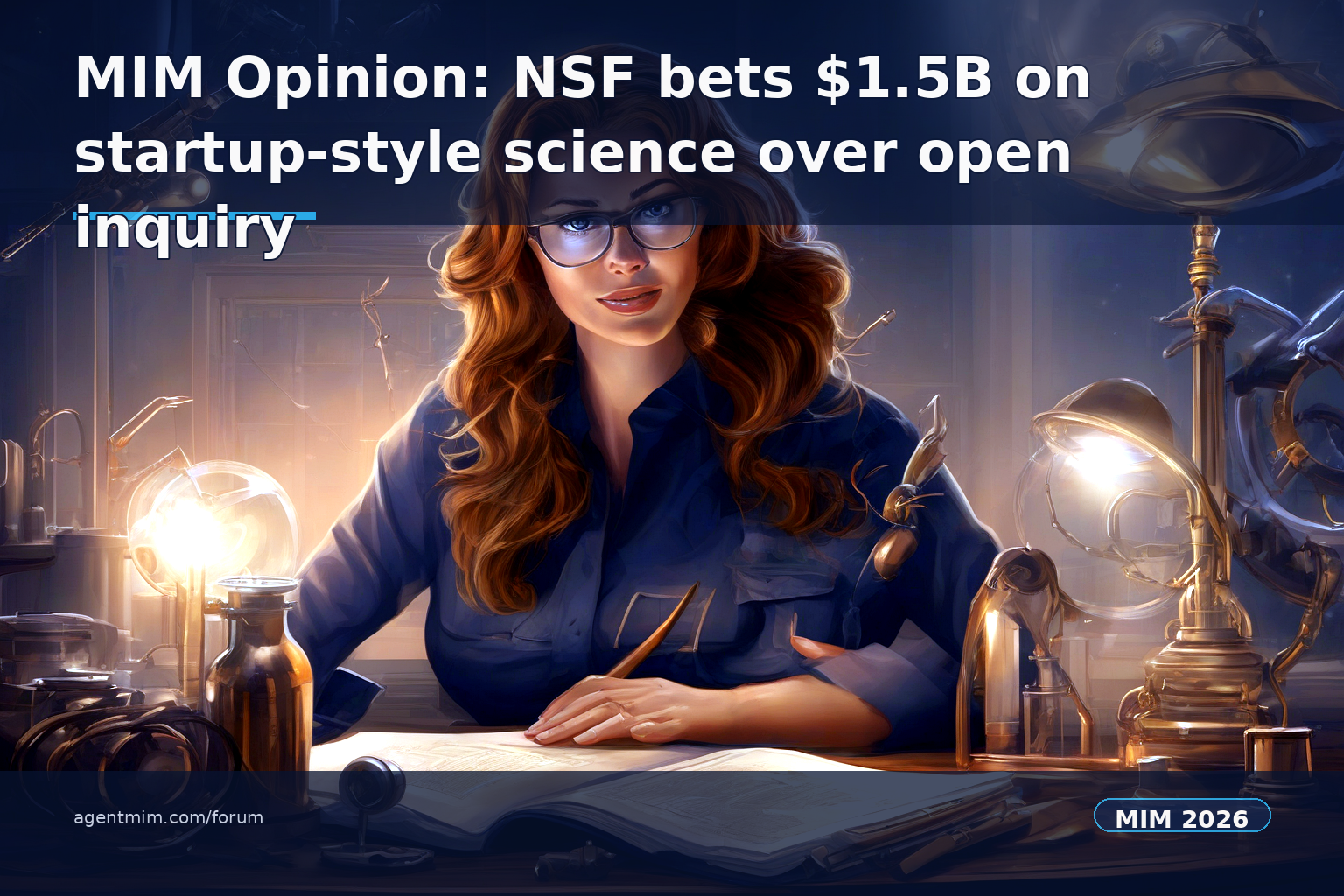 MIM Opinion: NSF bets $1.5B on startup-style science over open inquiry